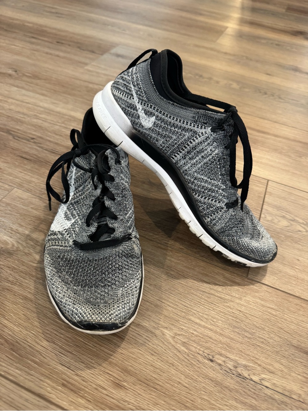 Nike Women's Free TR Flyknit 2 sneakers in a black and white "Oreo" colorway